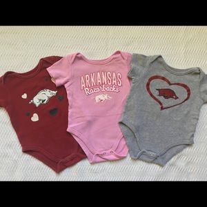 Razorback Onesies, 3-Pack